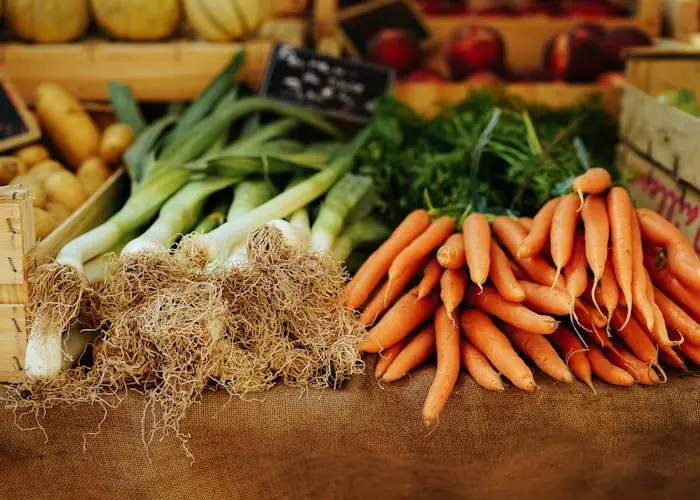 Légumes de saison au marché